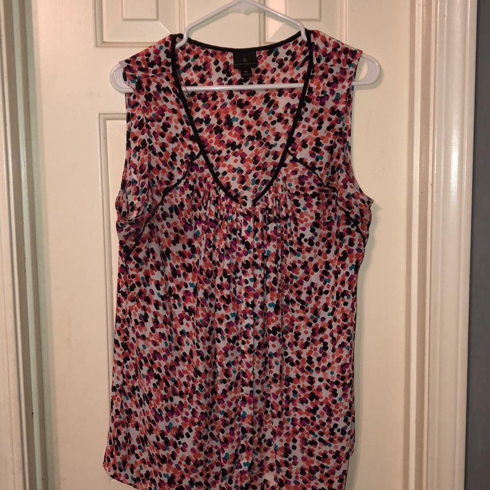 V neck dressy blouse